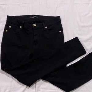 7 For All Mankind Women's Black Skinny Jeans